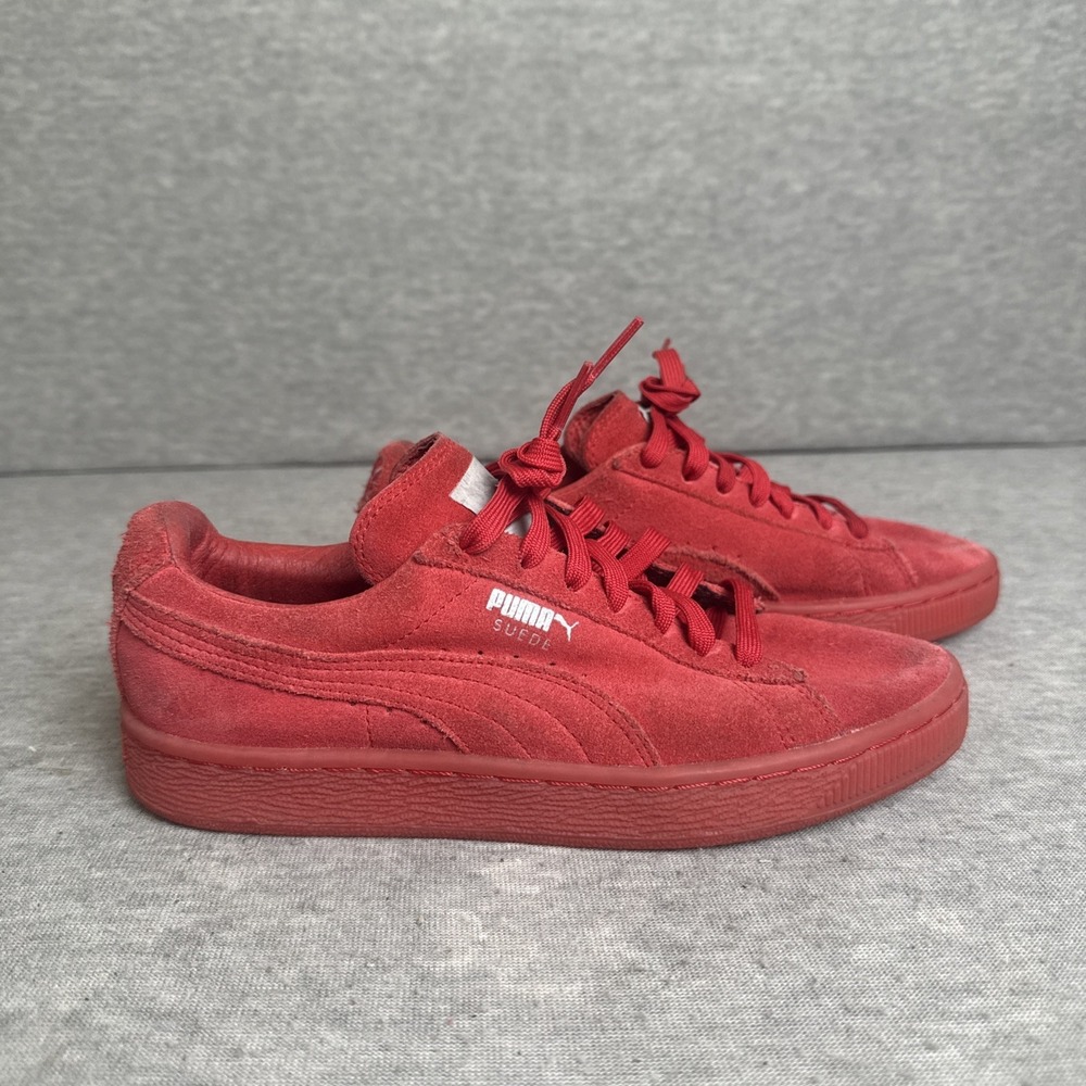 Puma Suede Women's Size‎ 6.5 Shoes Red Comfort Casual Low Fashion Sneakers